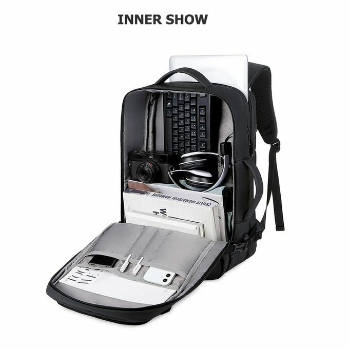 product_image_name-Generic-Expandable Backpacks USB Charging Port 17 inch Laptop Bag Waterproof Business National Flag Travel Bag-2