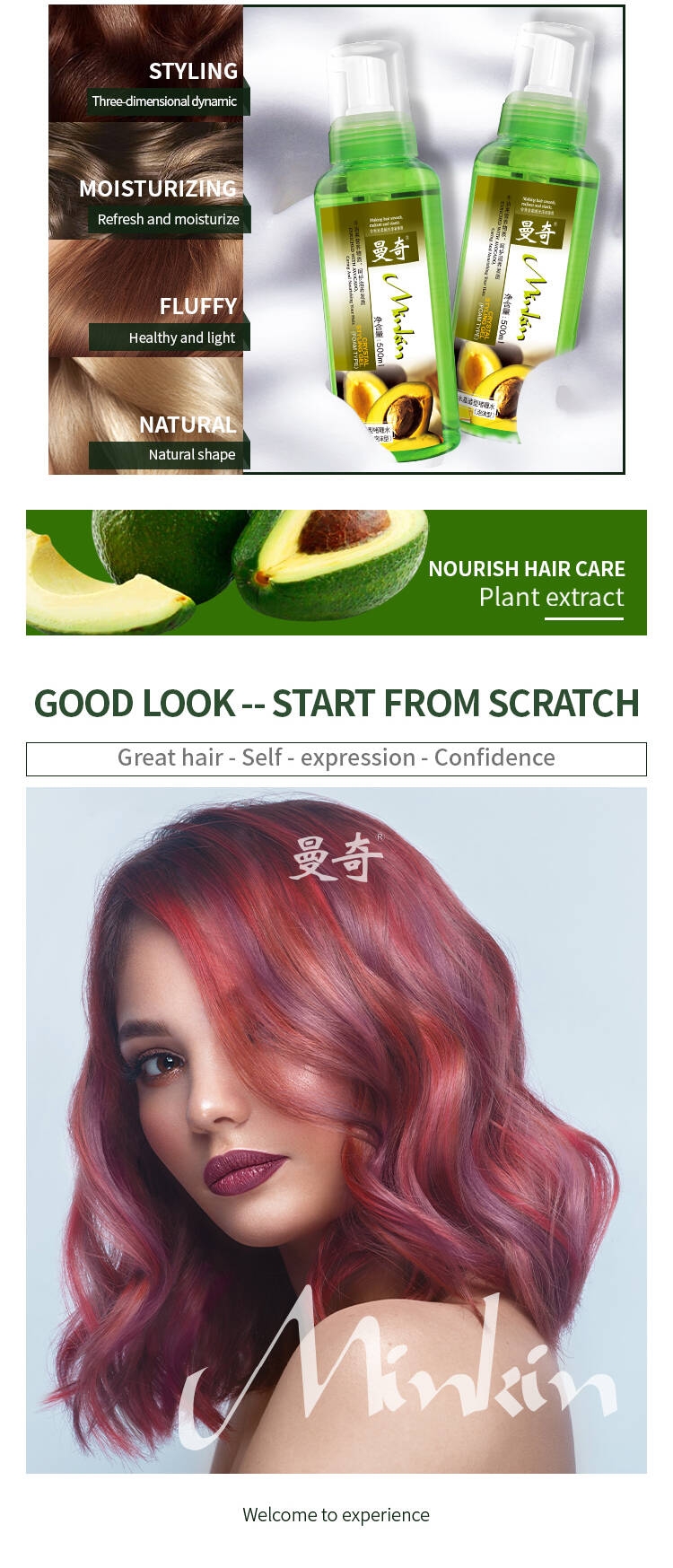 Minkin Hair Spray Styling Crystal Gel coiffant 500 ml