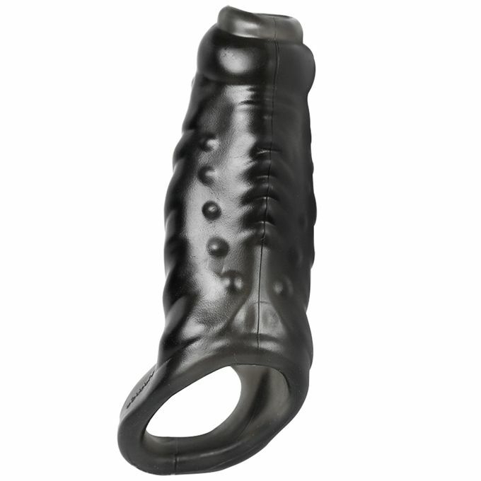 product_image_name-Generic-Flesh Men Delay Lock Sperm Fine Male Condom Penis Extender Sleeve Erection Enhancer  Cock Ring Sex-1