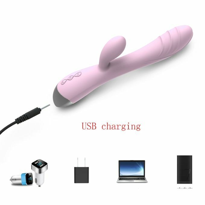product_image_name-Generic-Rechargeable Bunny Dildo Vibrator Vagina Massager Sex Toy-4