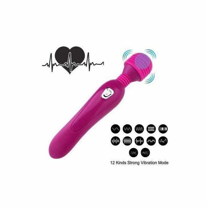 product_image_name-Generic-12 Speed High Frequency Silent Stick Massager -Purple-7