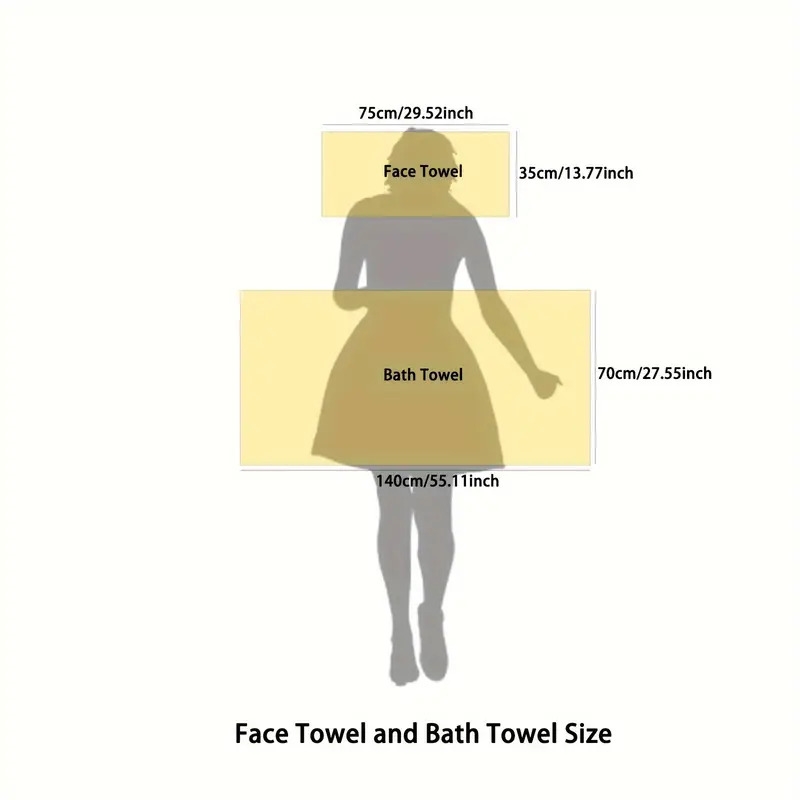 2pcs，珊瑚天鹅绒面巾和浴巾套装，柔软浴巾，多用途吸水清洁巾，适用于游泳池，家庭，健身房，浴室配件 详情 3