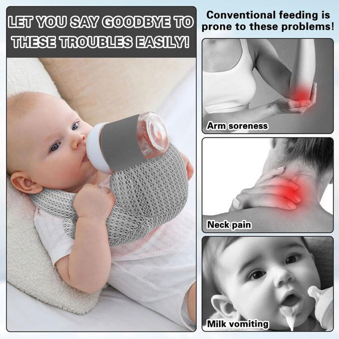 Generic Bottle Holder Feeding Pillow, Breathable Adjustable Nursing - image 4