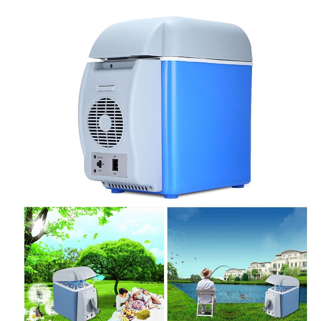 7.5L Mini Car Fridge Refrigerator Electric Freezer Warmer Auto Compressor