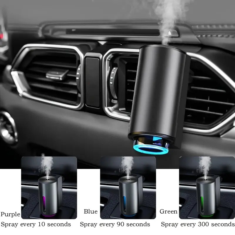 smart car air aromatherapy diffuser fragrance car air fresheners with three adjustable humidifier essential oil diffuser for vehicle 4