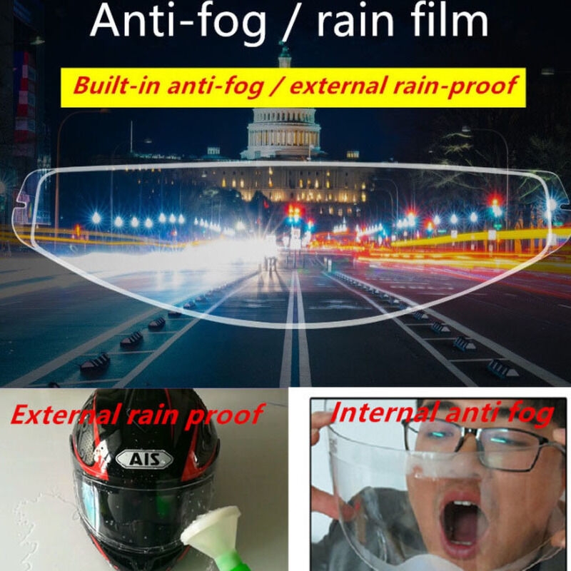 Détails du Film Anti-buée / Film De Pluie Pour Casque De Moto