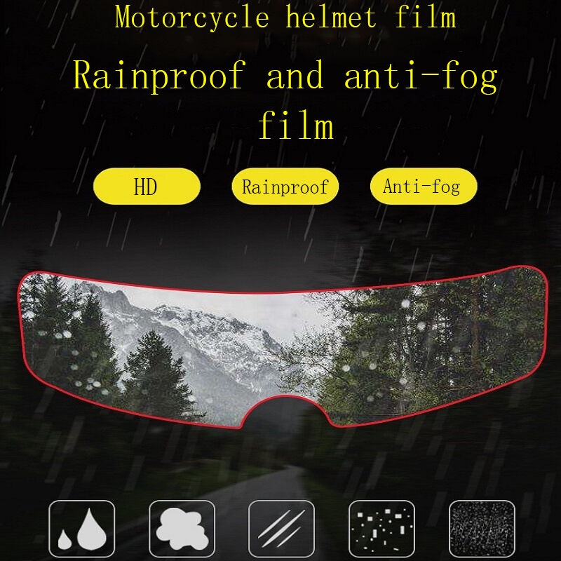 Anti buée casque moto  Patch anti pluie 