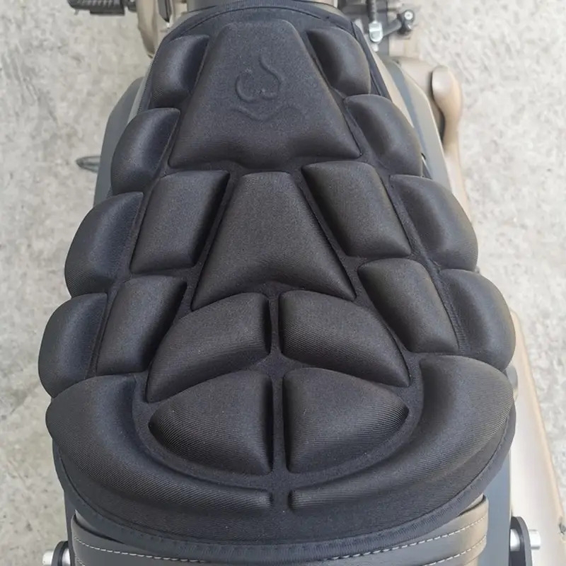 anti slip motorcycle seat cushion durable breathable 3d shock absorption seat cover sunscreen   motorbike   motorcycle accessories details 5