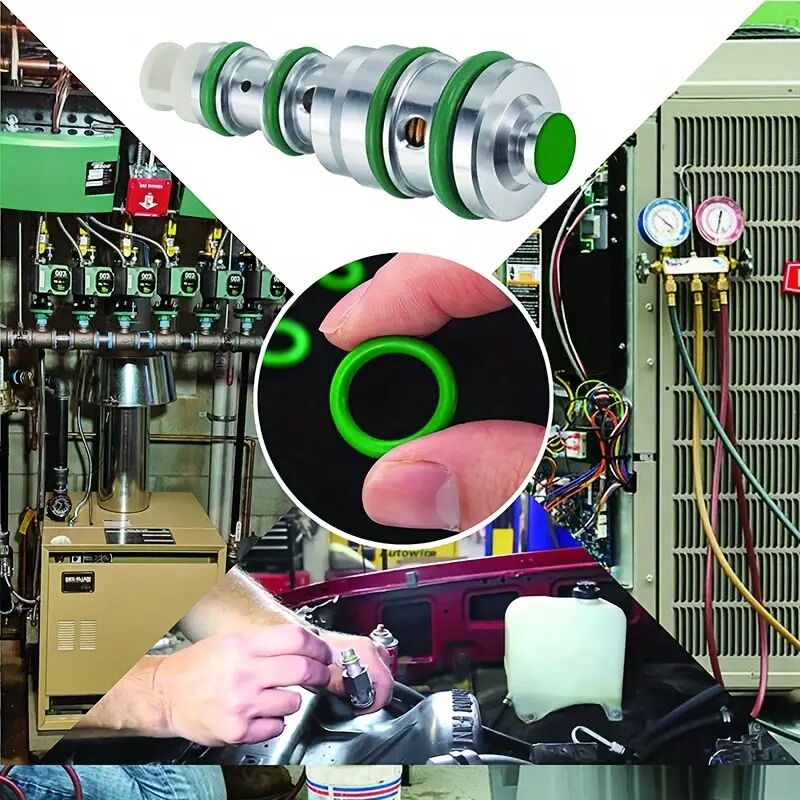 270 件 18 尺寸橡胶空调 o 型环通用汽车汽车维修工具冷媒环套装带塑胶盒套件 2