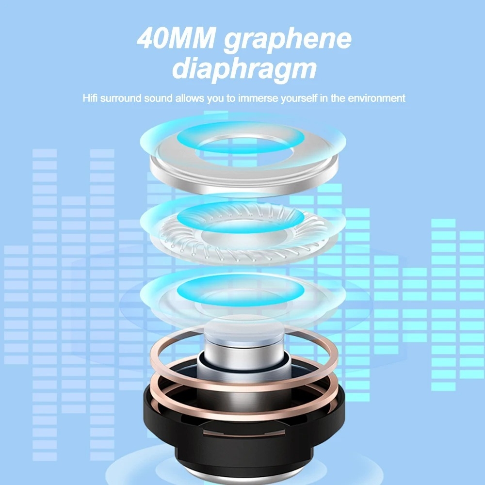 C5S无线5.3头盔耳机内置麦克风HIFI立体声头盔耳机适用于其他摩托车配件