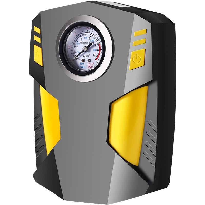 Pompe à air numérique intelligente 12V Gonfleur de pneu portable pour voiture et moto Gonfleur rapide à lumière LED 150PSI pour gonflage de pneu de vélo