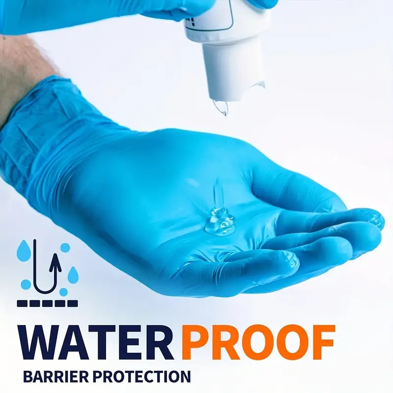 blue nitrile gloves 1000 pieces   xl size latex and powder free disposable non sterile protective gloves for medical examination food preparation cleaning etc details 5