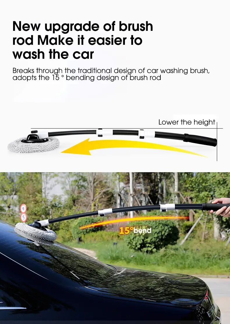 car scrub mop car wash special car scrub brush car wash cleaning tool chenille soft wool car wash brush car maintenance cleaning tool car accessories details 2