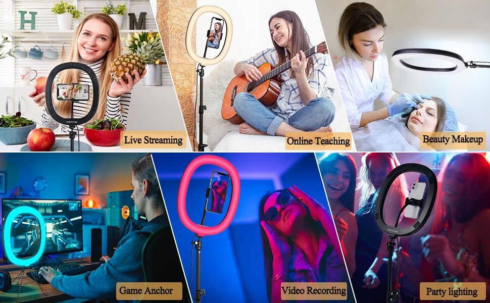 lumière annulaire pour le maquillage