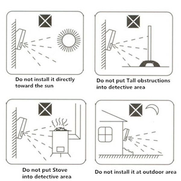 Détecteur de mouvement sans fil alarme infrarouge détecteur infrarouge 2 télécommande