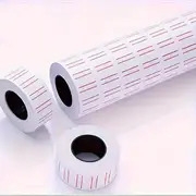 10 rolls self adhesive price paper single row supermarket price paper label ordinary white label price coding paper 10 volumes single row numbering paper supermarket price label paper pricing paper details 2