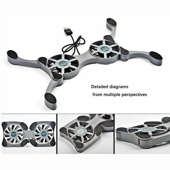 product_image_name-Generic-Foldable Laptop Cooling Fans Notebook Computers Cooling Pads Cooler Stand-3
