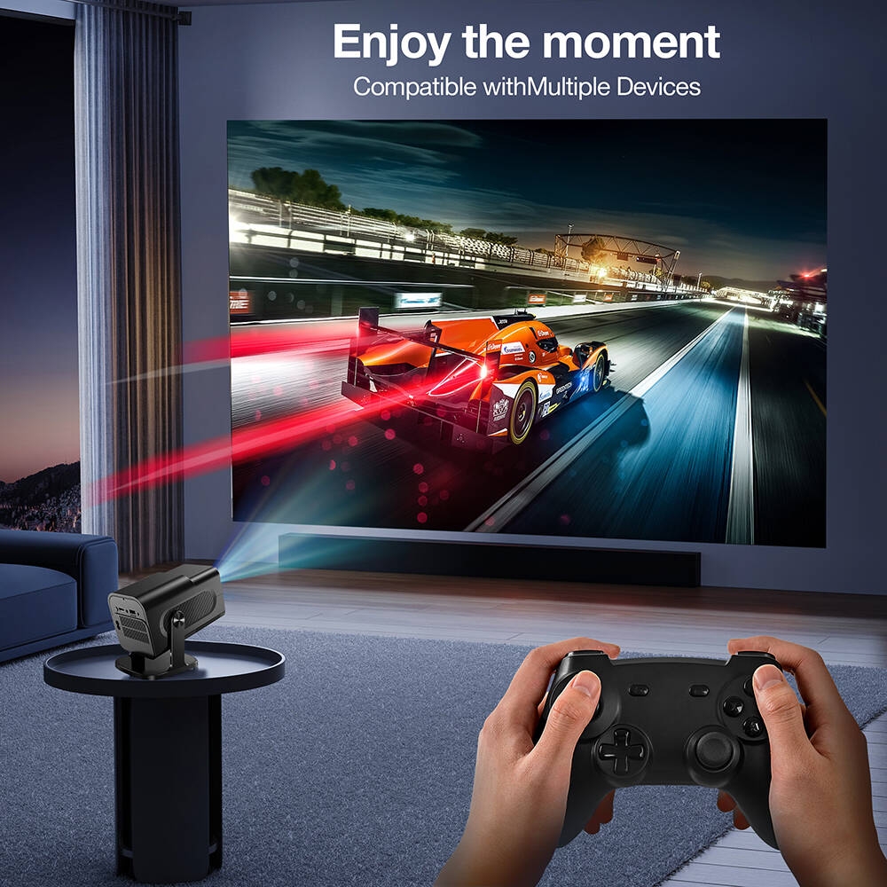 Projecteur de jeu Android 11 HOT HCS350PRO 2 en 1 avec joysticks allwinner h713 HD 1080P jeu de football consoles de jeu ps2 projecteur