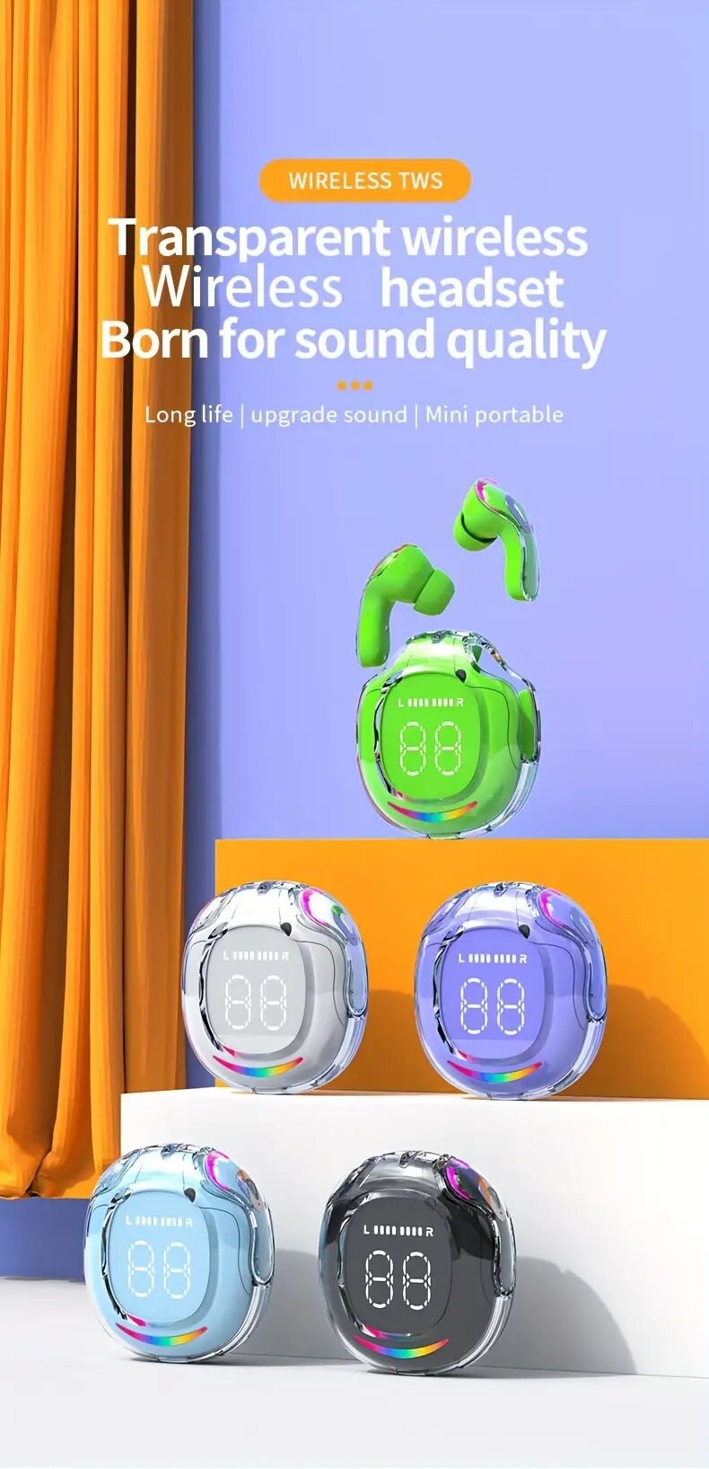   2025   écouteurs   fil tws -   véritablement   fil inégalée pour un confort   et un son hifi avec basses  ,   stéréo hd acc et - idéal pour android et iphone, idéal pour les amateurs de sport et de musique ! détails 0