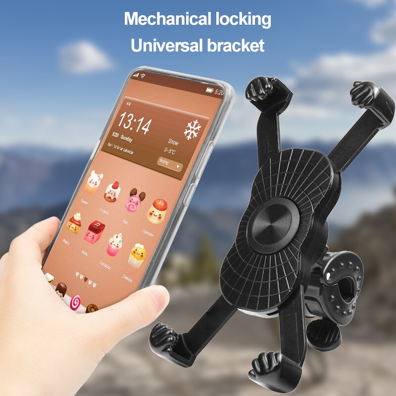 2022 New Universal Bike Motorbike Motorcycle Rearview Mirror Mount Mobile Phone Holder