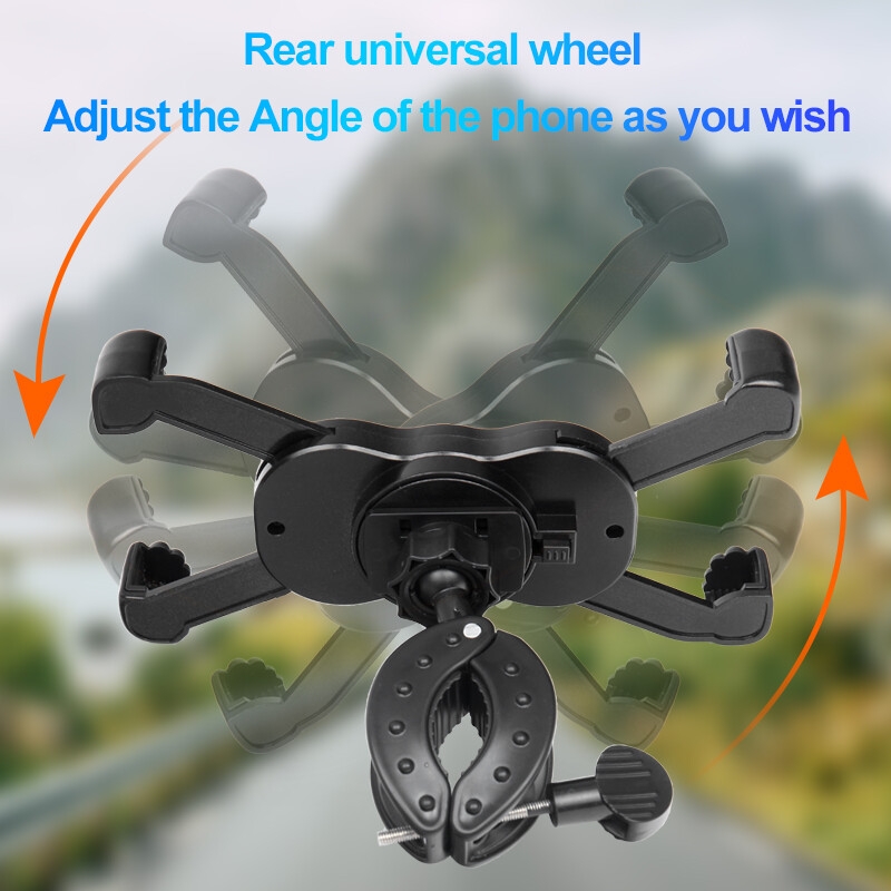 2022 New Universal Bike Motorbike Motorcycle Rearview Mirror Mount Mobile Phone Holder