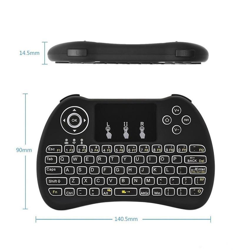 Generic Mini Clavier QWERTY Ergonomique sans Fil avec Touchpad