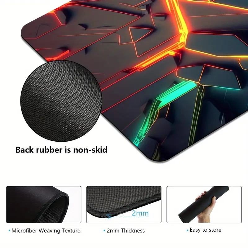 1件加大游戏键盘垫 3d立体骨架笔记本电脑垫 办公室小笔记本垫 电脑键盘垫 学习桌垫 - 精密周边背胶床垫 多尺寸可选 xl xxl - 家用办公室游戏室返校配件 节日礼物 男友男友商品详情 9