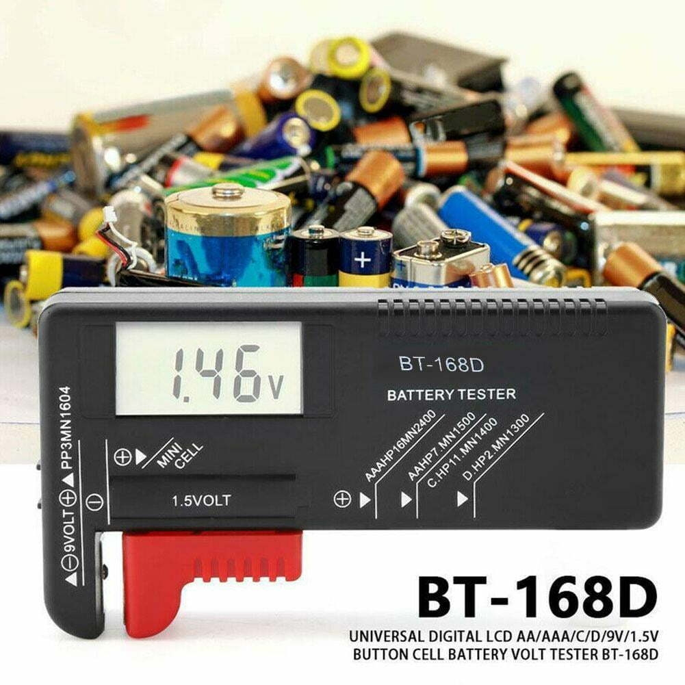 Portable Universal Battery Tester Tools Checker AA/AAA/C/D/9V/1.5V Button Cell O2P6