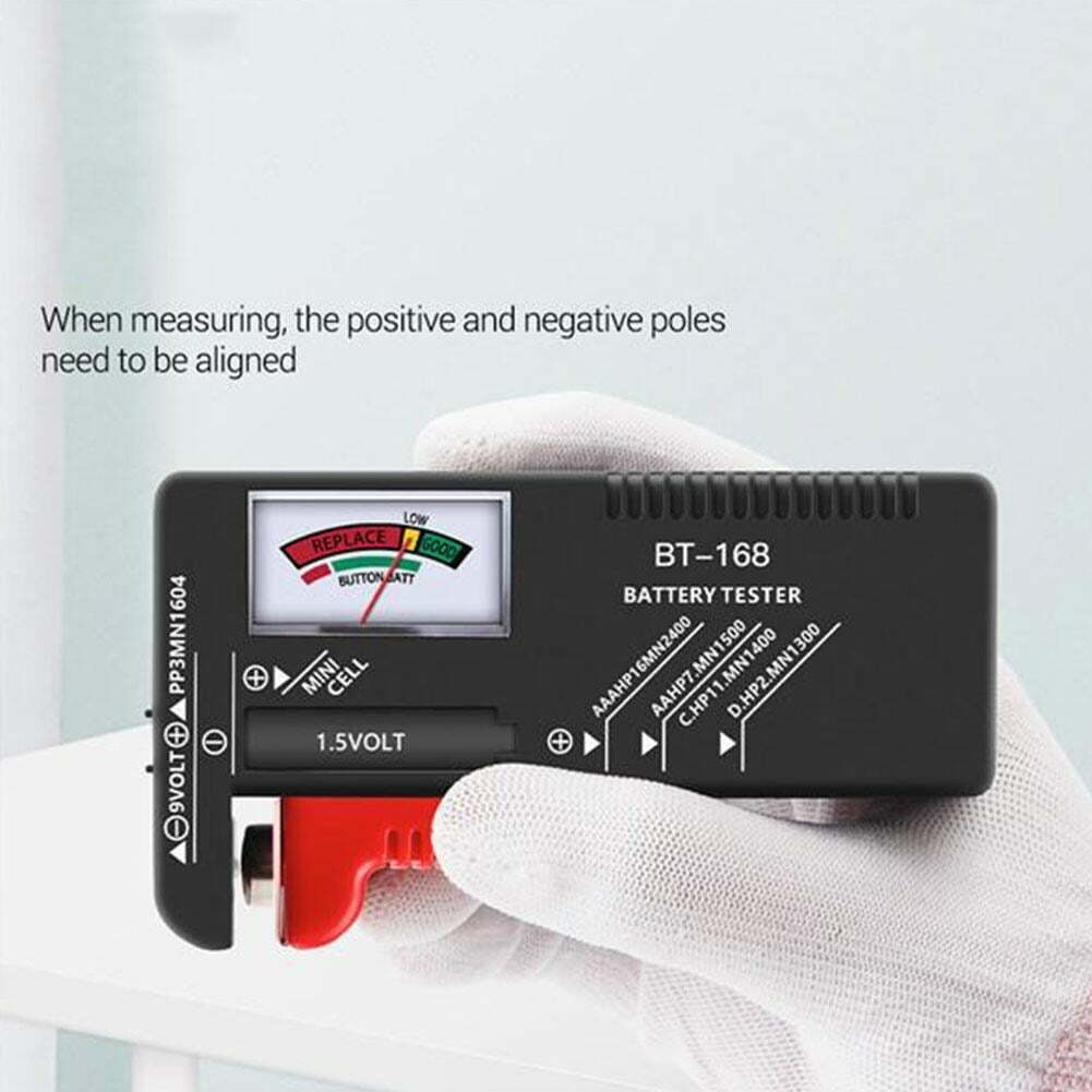 Portable Universal Battery Tester Tools Checker AA/AAA/C/D/9V/1.5V Button Cell O2P6