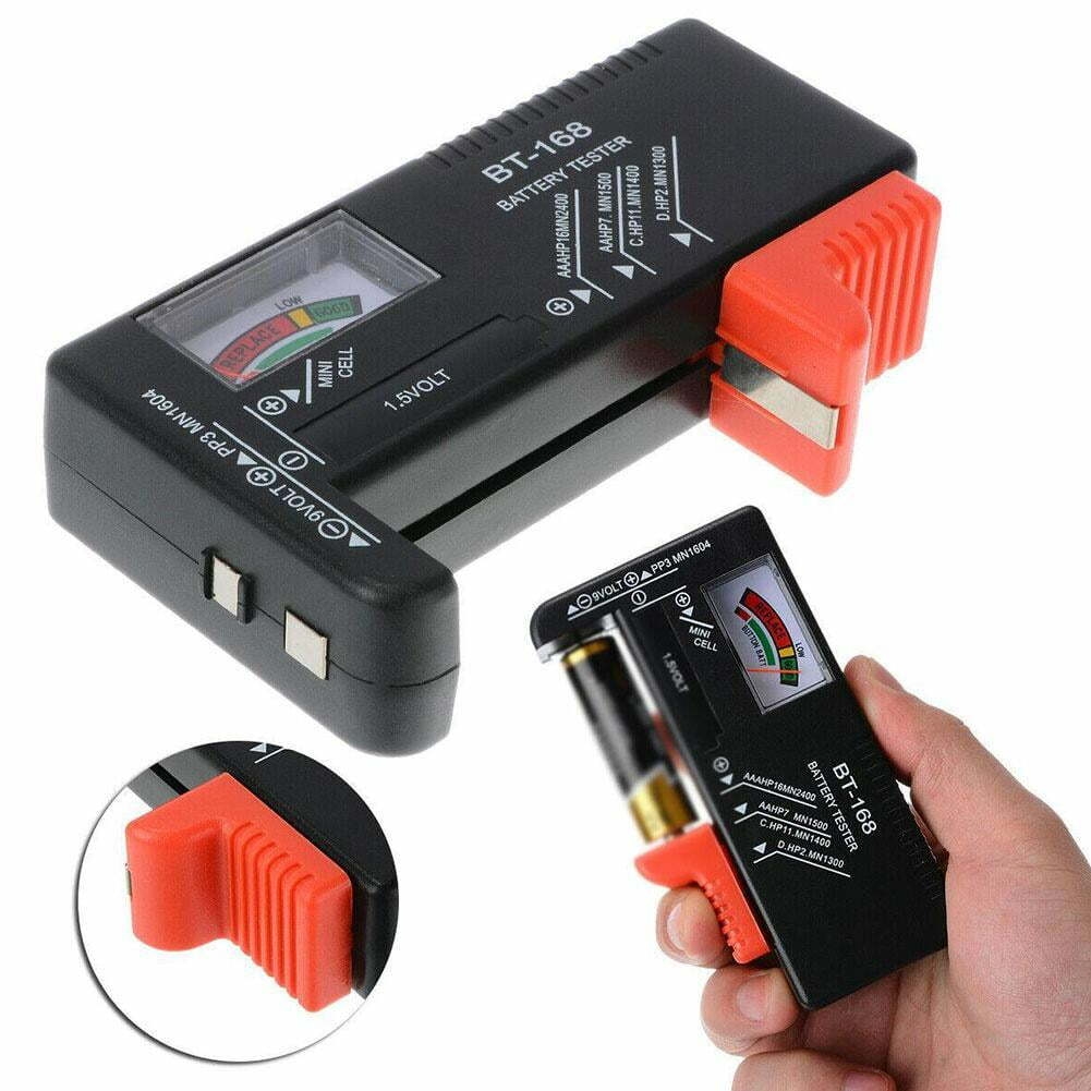 Portable Universal Battery Tester Tools Checker AA/AAA/C/D/9V/1.5V Button Cell O2P6