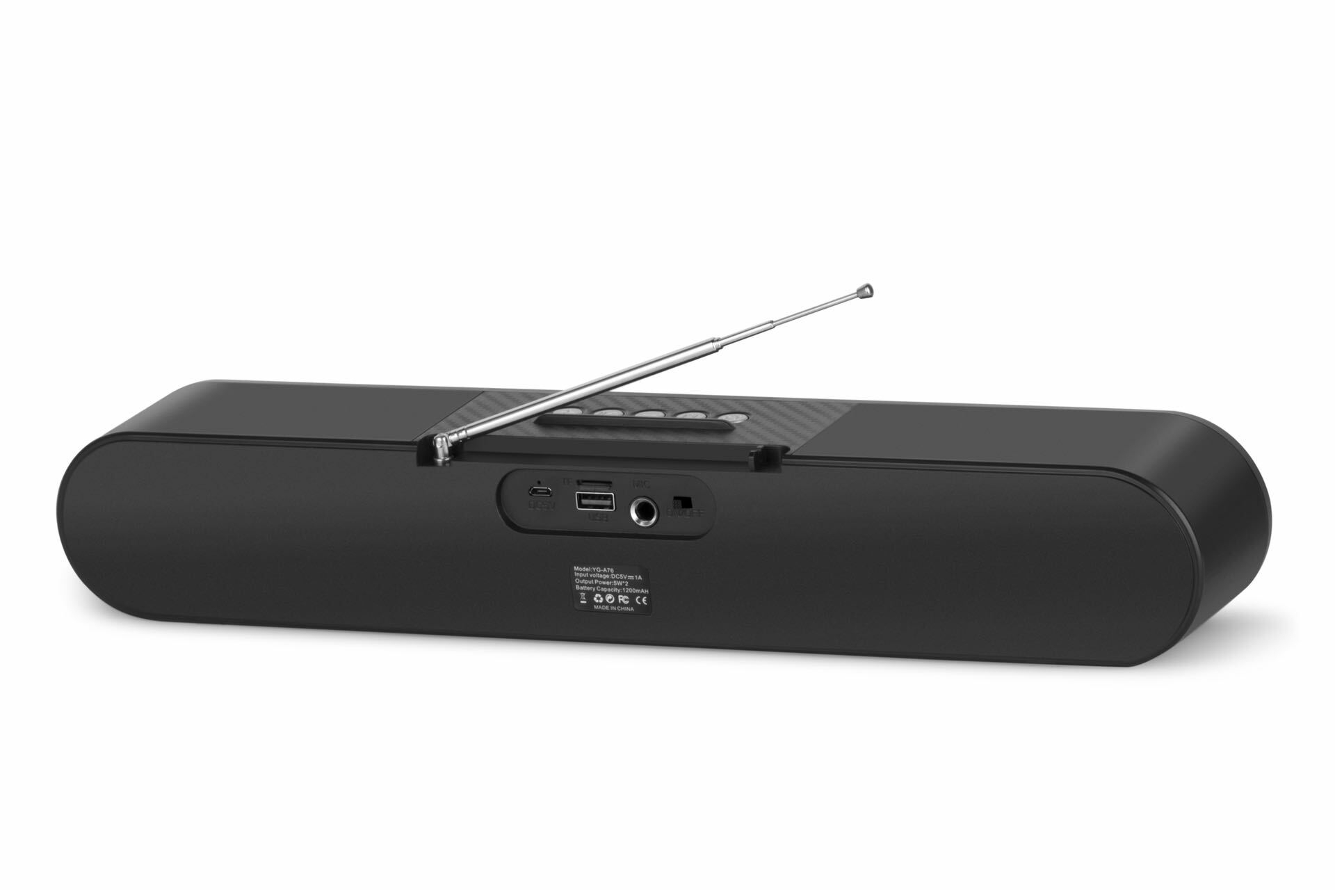 YG-A76S Wireless Blue-tooth Sound bar Bass Home Theatre Speaker Woofer Active BT LED Colorful Light Party Speaker LED Display