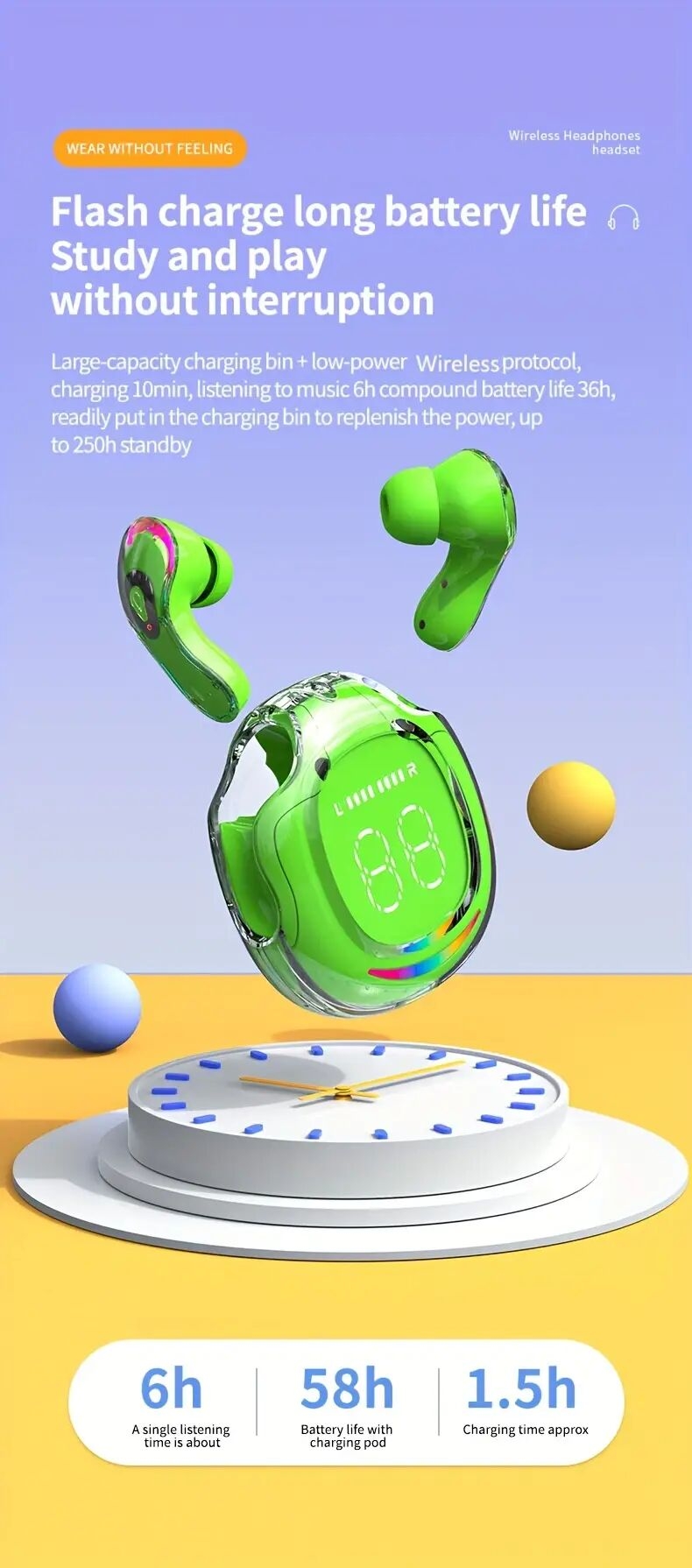 2025   écouteurs   fil tws -   véritablement   fil inégalée pour un confort   et un son hifi avec basses  ,   stéréo hd acc et - idéal pour android et iphone, idéal pour les amateurs de sport et de musique ! détails 2