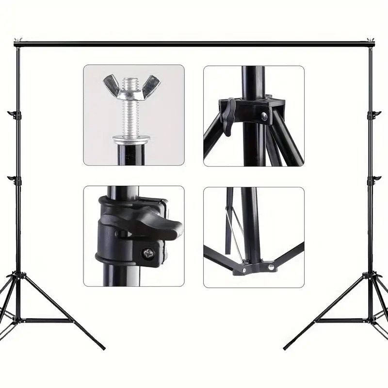 Photo Studio Backdrop Support System Wide High Adjustable details 6
