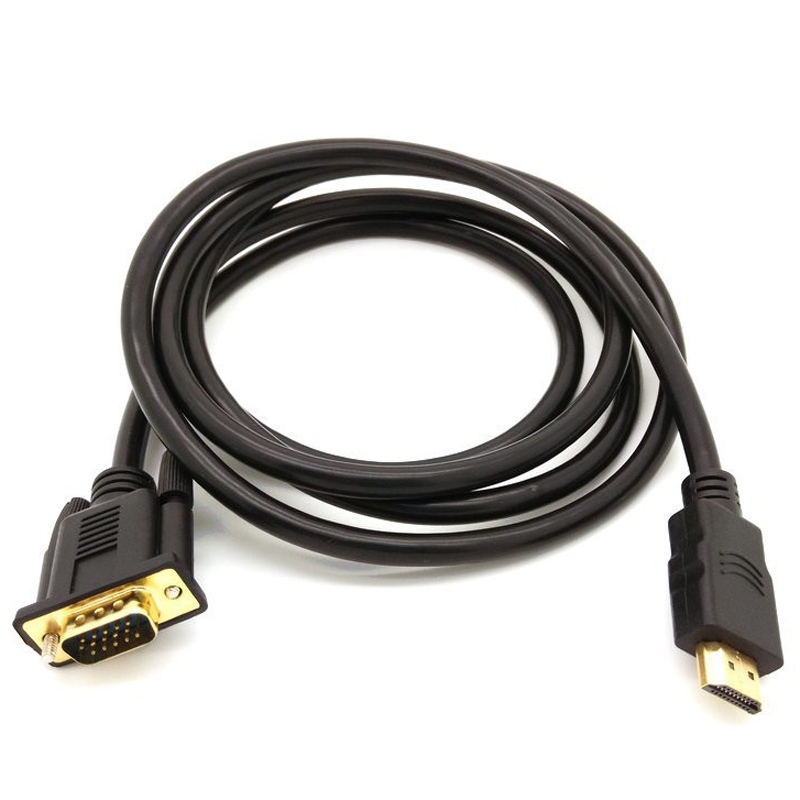 HDMI-Male-to-VGA-1-8m-6Ft-HD-15-15Pin-Male-Adapter-Cable-Cord-for-DVD
