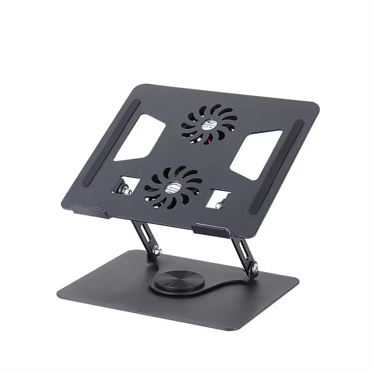 Refroidisseur pour ordinateur portable de jeu avec double ventilateur, angles réglables, garantie de 2 ans - En stock pour ordinateurs portables de 11 à 17 pouces