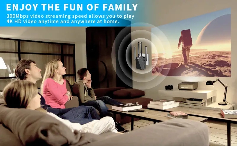 2023 newest wifi extender wifi booster cover up to 9800 sq ft 50 devices wifi range extenders signal booster for home wireless internet signal amplifier with ethernet port wifi repeater easy setup details 3