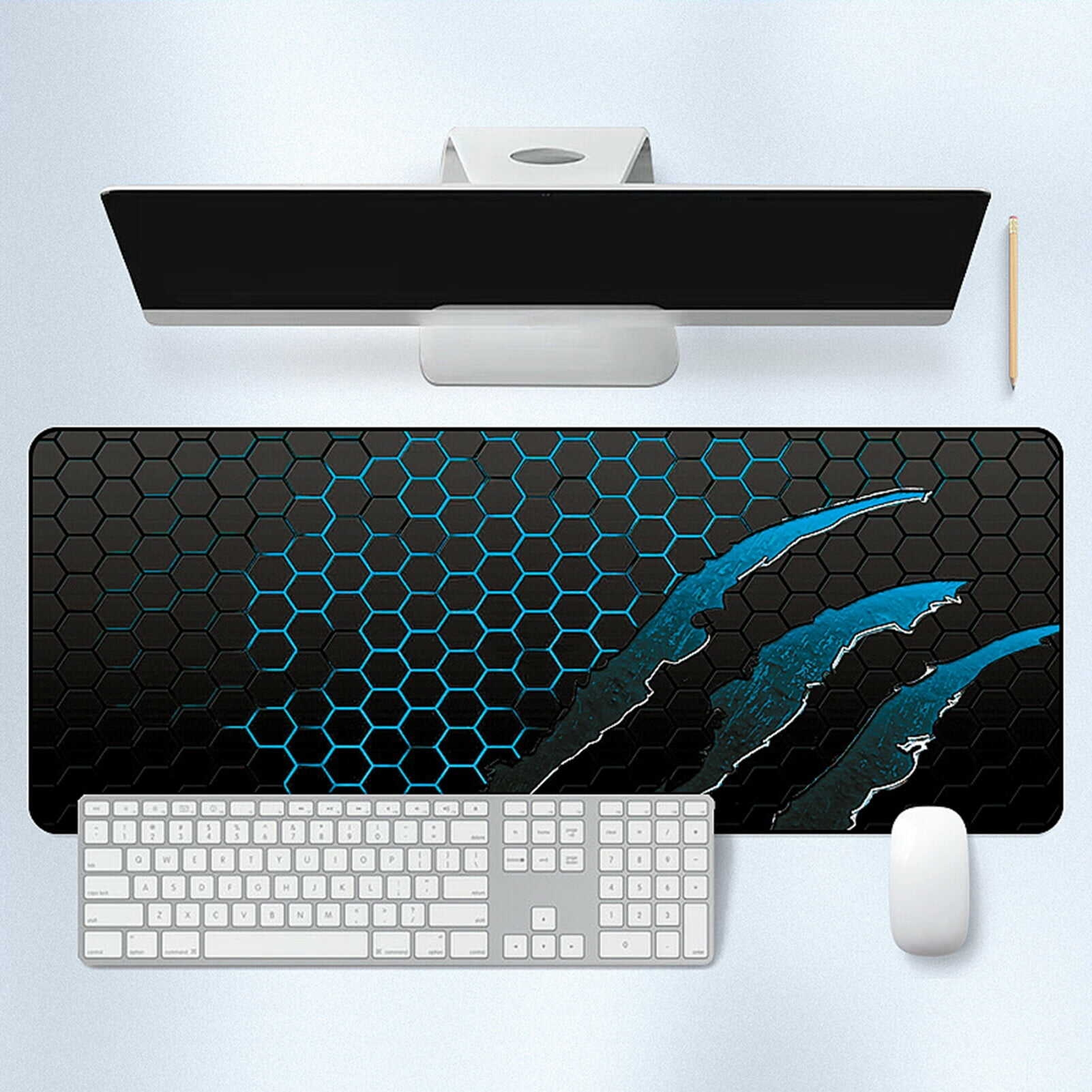 NEWLIS Mouse Pad Thicken Honeycomb Design Waterproof Sweatproof Non-slip Carpet Large Game Keyboard Mouse Mat Computer Accessories