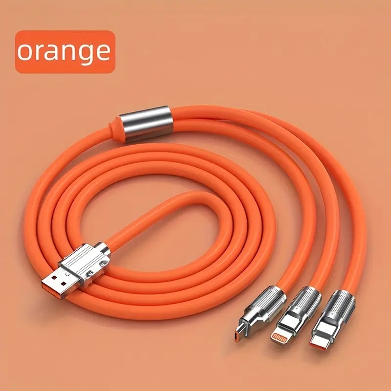 câble de charge rapide usb 3-en-1 pour iphone/type-c/micro usb dispositifs chargeur portable pour iphone 14   11 pro max câble usb pour samsung galaxy s24 23 ultra s22 s21 s20+ pour honor realme xiaomi détails 3