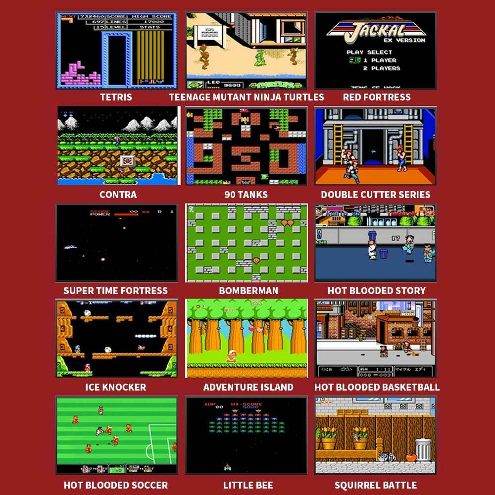 F1 3 Inch Retro Game Console Handheld Game Player 620 Consolas De Juegos Classic Game Cosola for NES