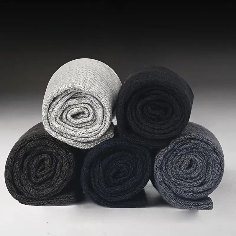 格伦米尔 10双男士竹纤维袜 - 透气舒适针织商务休闲袜 详情 1