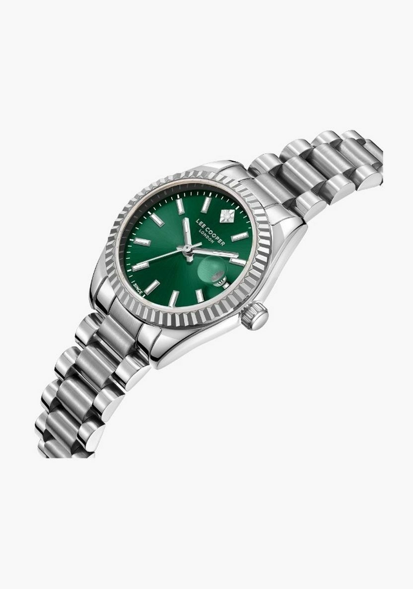 Montre Lee Cooper pour femme, 28 mm, analogique, bracelet en métal argenté | LC08126.370-women-watchesandjewellery-watches-image-2