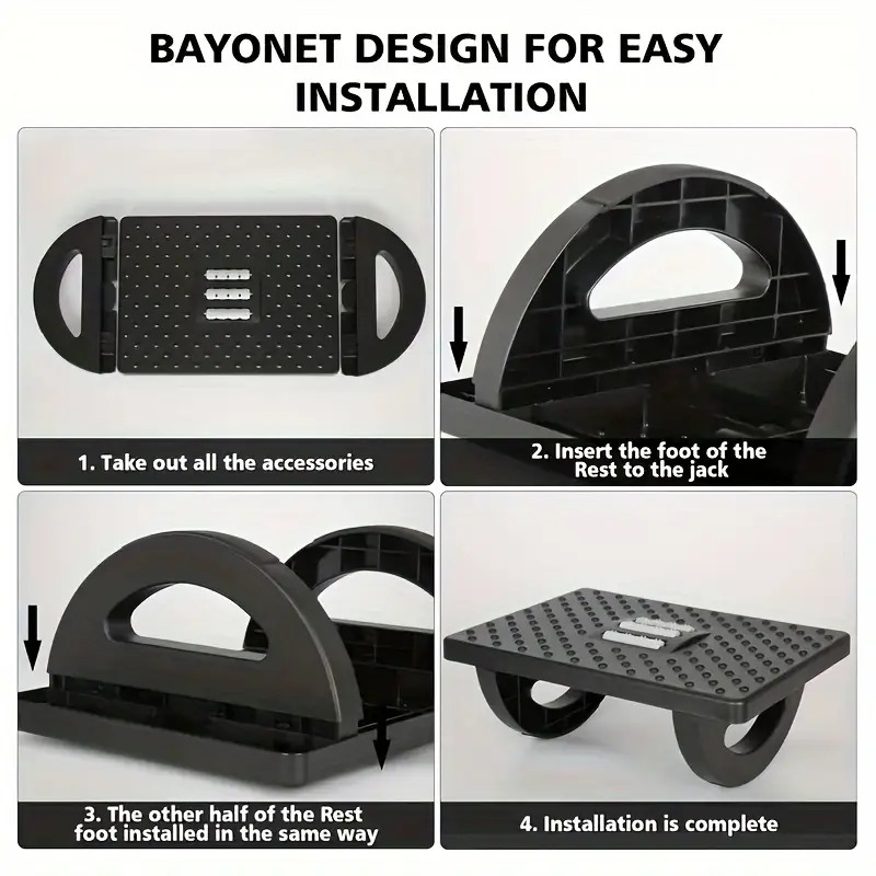 1pc stepping foot stool under table massage foot pedal     and massage   feet anti cross legs suitable for office or desk details 7