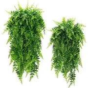 1pc artificial hanging ivy wall mounted artificial fern home office green plant vine wall plant wedding party plastic plant decor without a hook details 1