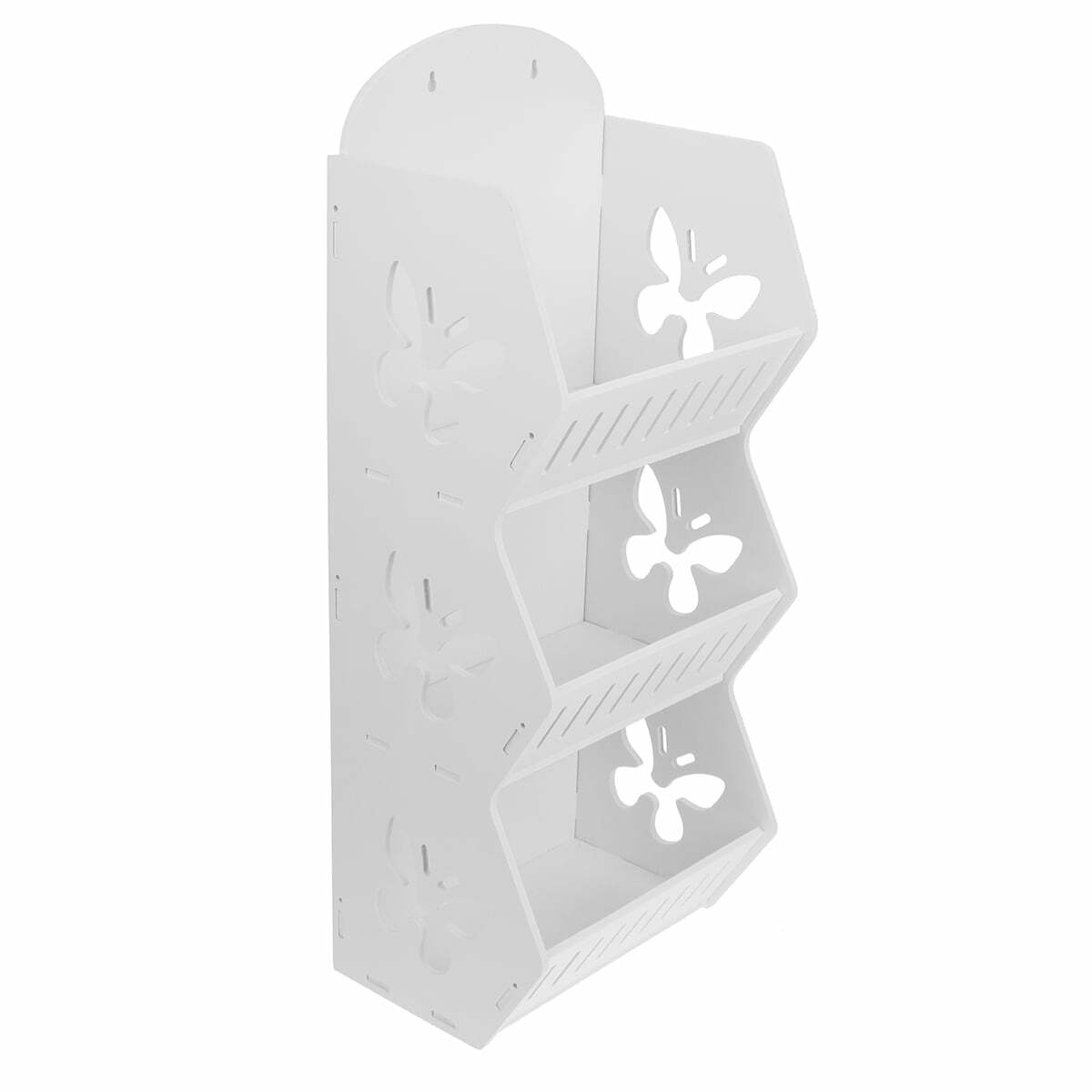 3 Tiers Bathroom Wall Storage Basket Rack Cabinet, Wall Shelves Hanging Shower Caddy,Rustic Storage Organization Shelf for Kitchen Bathroom