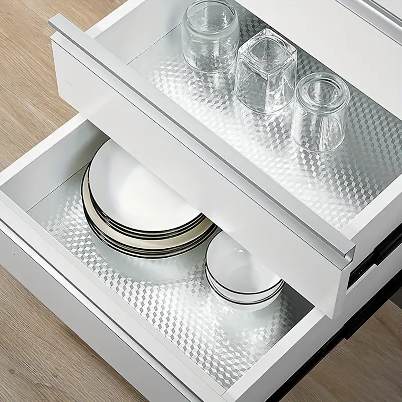 1张自粘乙烯基贴纸 | 易撕易贴,防潮耐用,表面光滑,易清洁 | 适用于水槽柜、浴室、厨房抽屉 | 自粘乙烯基装饰贴 商品详情 2