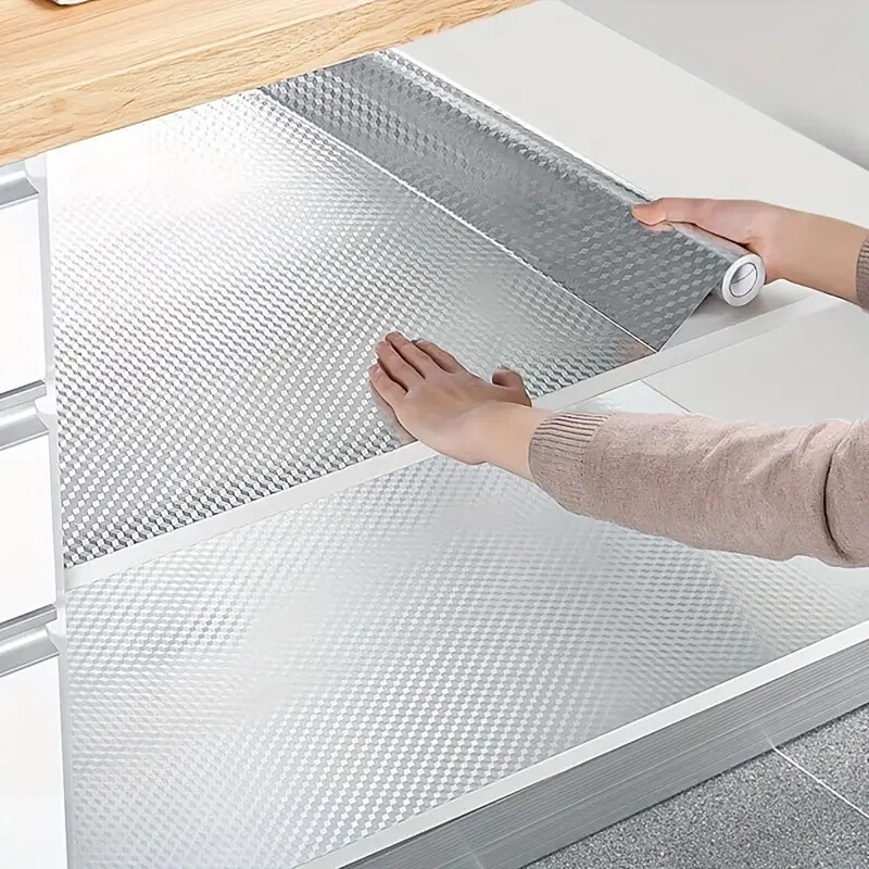 1张自粘乙烯基贴纸 | 易撕易贴,防潮耐用,表面光滑,易清洁 | 适用于水槽柜、浴室、厨房抽屉 | 自粘乙烯基装饰贴 商品详情 5