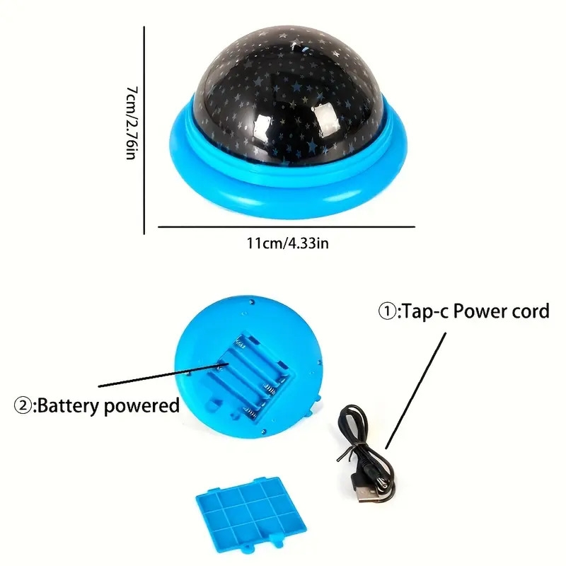 1pc usb led starry sky light projector for childrens bedroom romantic starry night light 6