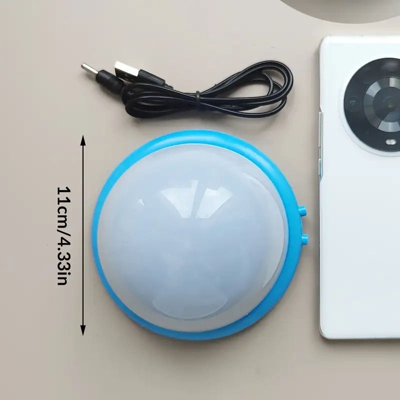 1pc spaceship shaped star projection lamp with 8 color modes usb or battery dual use details 6