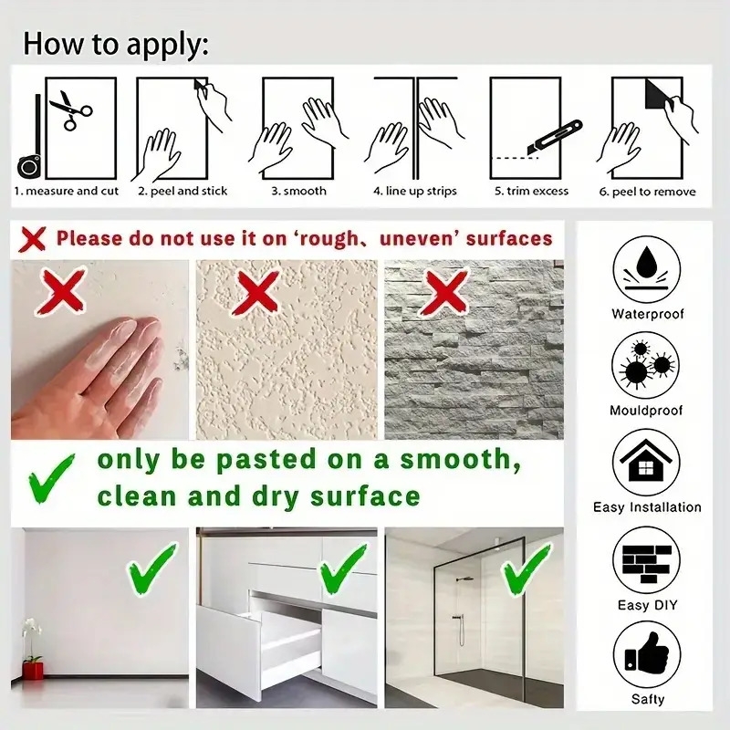 1pc self adhesive marble vinyl wallpaper removable waterproof peel stick wall stickers for rooms kitchens furniture details 6