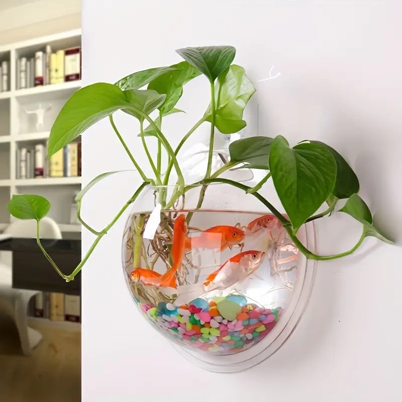 versatile hydroponic planter no drill indoor outdoor wall mount aquarium bowl for home decor garden care details 1